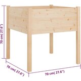  Vrtne sadilice 2 kom 70 x 70 x 70 cm od masivne borovine | shoptok.hr