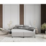 Maison de Rêve Svijetlo sivi tapecirani bračni krevet s prostorom za odlaganje 200x200 cm Tate – | shoptok.hr