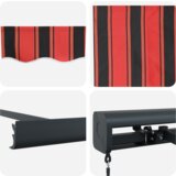 Ručna uvlačiva tenda narančasta i smeđa 350x250 cm | shoptok.hr