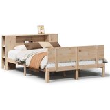 vidaXL Krevet s regalom za knjige bez madraca 140x200 cm od borovine | shoptok.hr