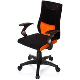 MID.YOU Mladinski Vrtljiv Stol Kiddy Pro Al, Črna, Oranžna | Shoptok.si
