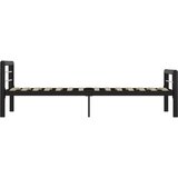  Okvir za krevet crno-bijeli metalni 90 x 200 cm | Shoptok.si