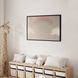  Plakat - Rainbow in the Rain 90x60 Crni okvir | shoptok.hr