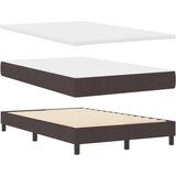 Box Postelja z vzmetnico z vzmetnico Temno rjava 120 x 190 cm blago, (5000126201) | Shoptok.si