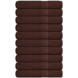  Brisače za savno 10 kos rjava 80x200 cm 360 g/m² 100% bombaž, (21822800) Cene