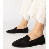 Gemre Black perforated eco-suede moccasins Stanila | shoptok.hr