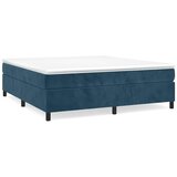 Okvir za krevet s oprugom tamnoplavi 200x200 cm baršunasti | Eponuda.com