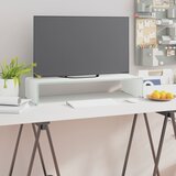 vidaXL Stojalo za TV / ekran stekleno belo 70x30x13 cm Cene