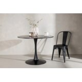 Venture Home Hamden okrugli blagovaonski stol ⌀110 cm, crni | shoptok.hr