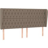  Vzglavje z ušesi taupe 183x23x118/128 cm blago, (20952744) | Shoptok.si