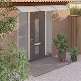  Nadstrešnica za vrata siva 300 x 80 cm polikarbonatna | shoptok.hr