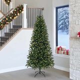 vidaXL Umestno božično drevo med 300 LED Zelena 240 cm PE in PVC | Shoptok.si