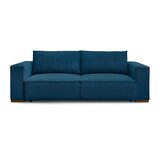 Bobochic Paris Modra raztegljiva/s prostorom za shranjevanje sedežna garnitura iz rebrastega žameta 244 cm Chelsea – | Shoptok.si