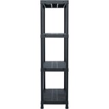 Stalci za pohranu 2 kom crni 60 x 30 x 138 cm plastični | shoptok.hr