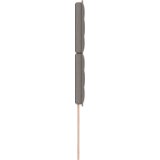  LED Uzglavlje Linije Dizajn Taupe 100 cm Tkanina | shoptok.hr
