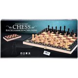 Magic Toys Šah Igralni komplet 3-v-1 iz lesa 34cm | Shoptok.si