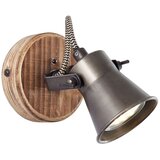 Brilliant zidna reflektorska svetiljka seed 1xGU10/5W/230V crna/braon | Eponuda.com
