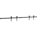vidaXL Komplet za drsna vrata omare 122 cm ogljikovo jeklo | Shoptok.si