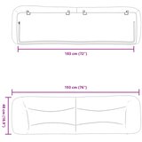  Jastuk za uzglavlje Hvar crni 183 cm od umjetne kože | shoptok.hr