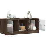  Stolić za kavu sa staklenim vratima boja hrasta 102x50x42 cm | shoptok.hr