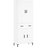 Visoka komoda bijela 69,5x34x180 cm konstruirano drvo | shoptok.hr