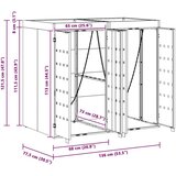  Skladištenje kanti za 2 kante Crna 136 x 77 5 x 121 5 cm | shoptok.hr