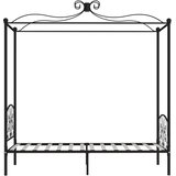  Okvir za krevet s nadstrešnicom crni metalni 90 x 200 cm | Eponuda.ba