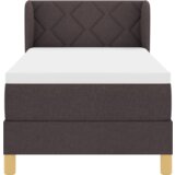 Box Spring krevet s madracem - Tamnosmeđi 80x200 cm Tkanina | shoptok.hr