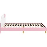  Otroški posteljni okvir z vznožjem Roza 80 x 200 cm PU, (5000104724) | Shoptok.si