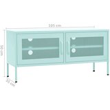 TV omarica mint zelena 105x35x50 cm jeklo, (20620436) | Shoptok.si