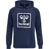 Hummel Sportska sweater majica tamno plava / bijela