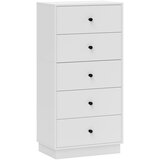 HOMCOM Komoda iverna plošča 47D x 29Š x 95V cm Bela, (5000242526) | Shoptok.si