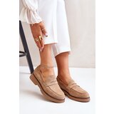 FC3 Classic Women's Moccasins Made Of Eco Suede Beige Belania Cijene