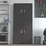  Ormarić za pohranu 2 kom. Crna 80 x 40 x 175 cm Čelik | shoptok.hr