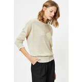 Koton knit detailed trojan sleeve glitter knitwear sweater Cene