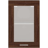 Viseći Steklena viseča omarica dimljeni hrast 40x31x60 cm inežnir. les, (20716754) | Shoptok.si