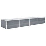  Visoka greda iz pocinkanega jekla 320x80x45 cm sive barve, (20611485) | Shoptok.si