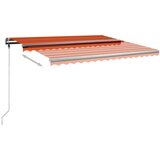  Prostostoječa ročna zložljiva tenda 400x300 cm oranžna/rjava, (20729019) | Shoptok.si