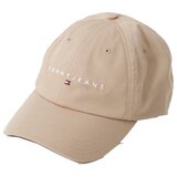 Tommy Jeans Kape s šiltom TJM LINEAR LOGO CAP Kostanjeva Cene