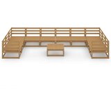  Vrtna sedežna garnitura 11-delna trdna borovina, (20968916) | Shoptok.si