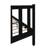  Posteljni okvir črn iz borovine 140x190 cm, (20645087) | Shoptok.si