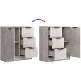  Komoda 2 kosa betonsko siva 60x30x70 cm konstruiran les, (20653969) | Shoptok.si