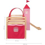  Otroški pograd s toboganom in lestvijo borovina 208x230 cm, (20650896) | Shoptok.si