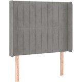  Box spring s madracem LED svjetlosivi 90x200 cm baršun | shoptok.hr