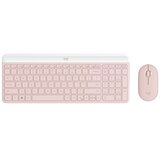 Logitech Tipkovnica in miška Slim Wireless Combo MK470, roza, SLO g. Cene