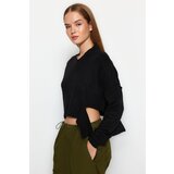 Trendyol Black Soft Textured Knitwear Sweater Cene