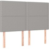  Posteljni okvir z vzglavjem svetlo siv 140x200 cm blago, (20735758) | Shoptok.si