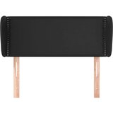  Uzglavlje s ušima crno 103x23x78/88 cm od umjetne kože | shoptok.hr