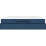  Posteljni okvir z vzmetnico z vzmetnico 2 pcs Modra blago, (5000126242) | Shoptok.si