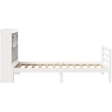 s regalom za knjige bez madraca bijeli 90x190cm borovina | shoptok.hr